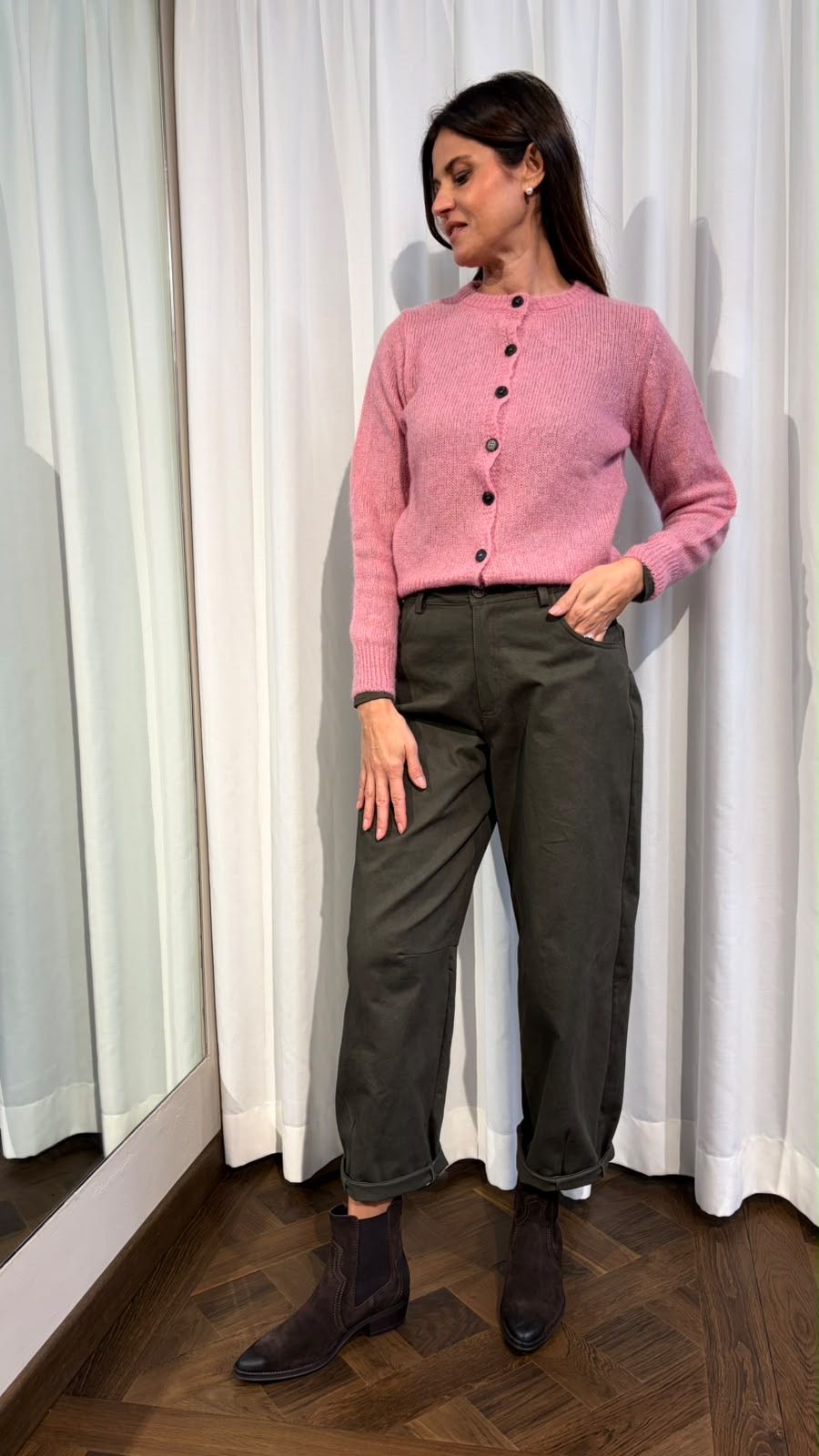 CARDIGAN MOHAIR ROSA