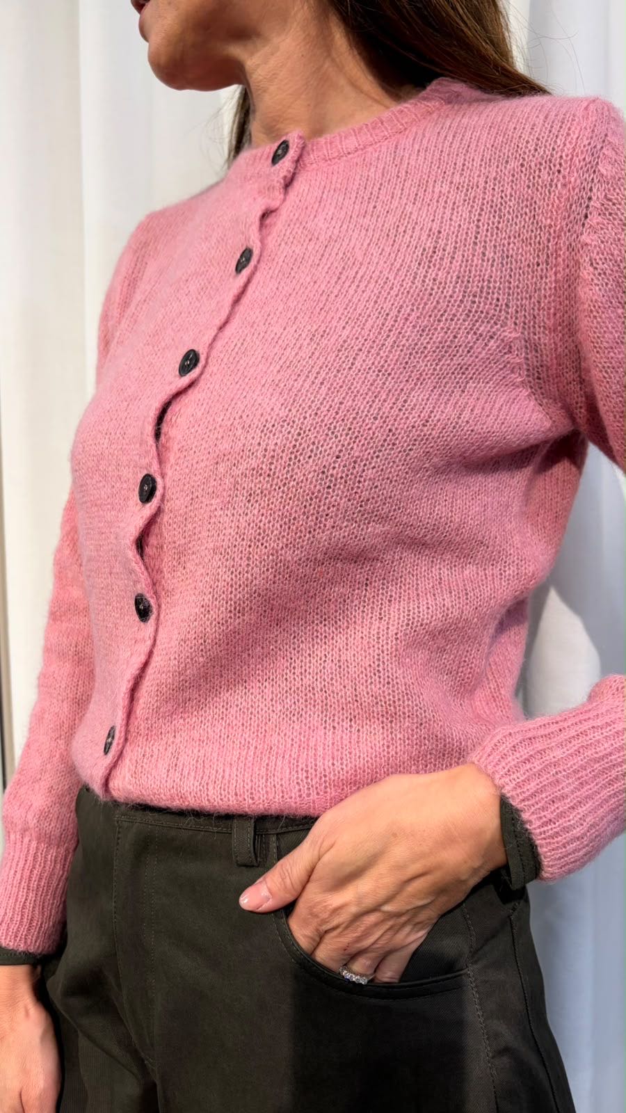 CARDIGAN MOHAIR ROSA