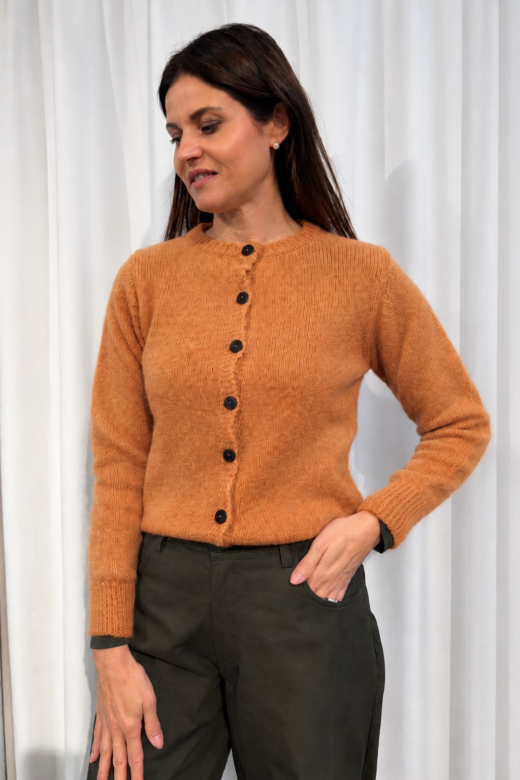 CARDIGAN MOHAIR ZUCCA
