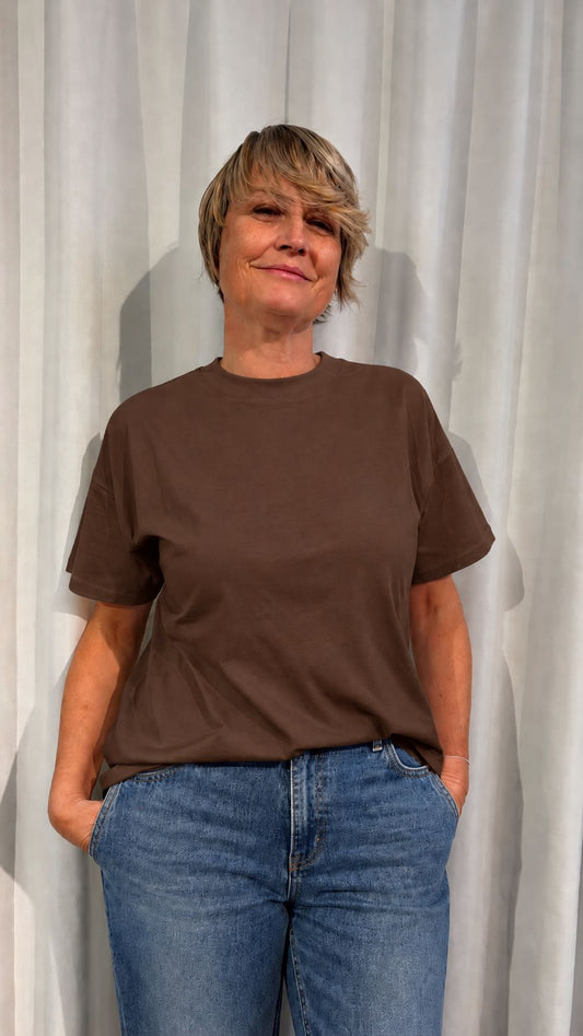 T-SHIRT OVER CIOCCOLATO