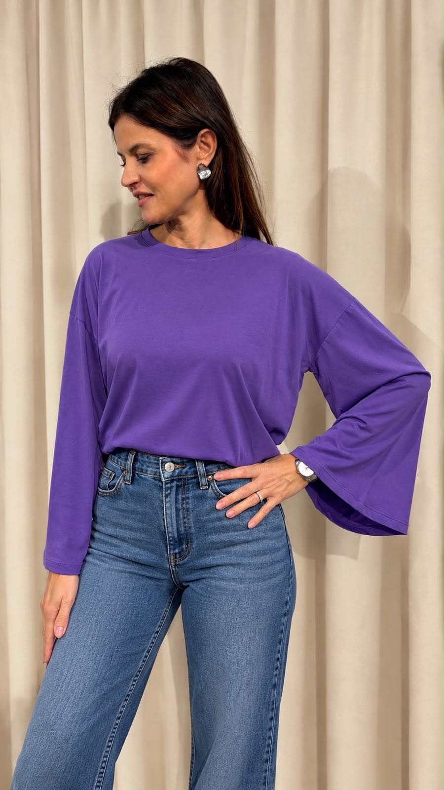 MAGLIA CAMPANA VIOLA