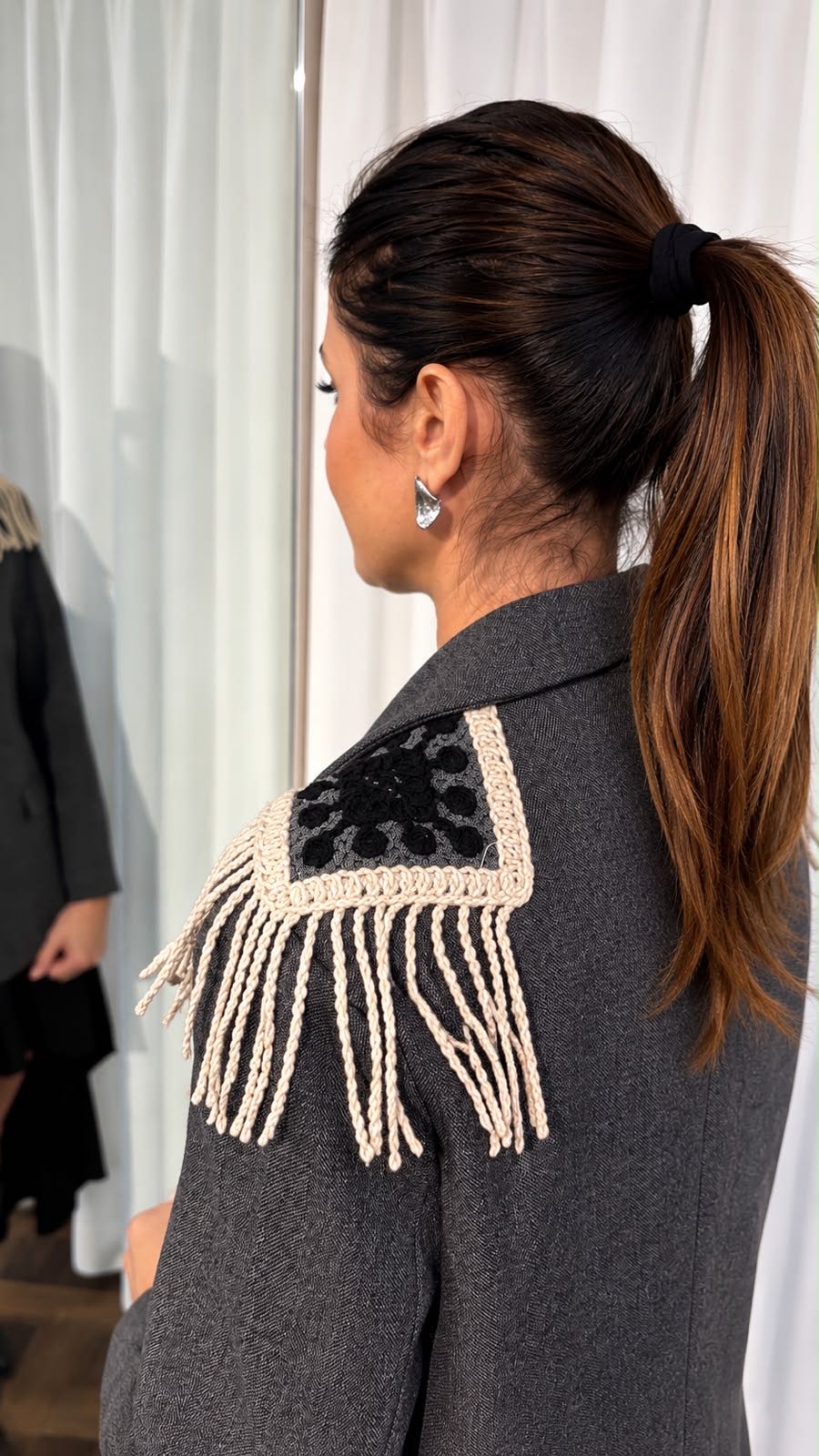 GIACCA CROCHET SPALLE