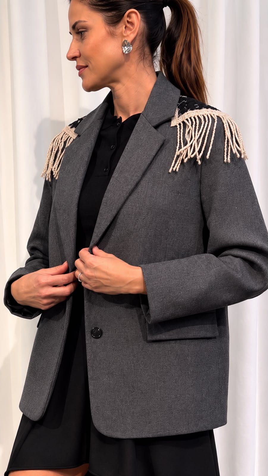 GIACCA CROCHET SPALLE