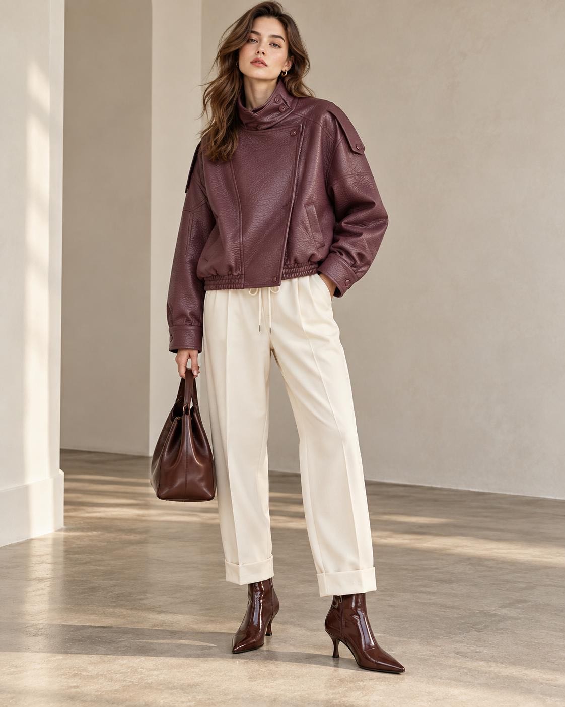 BOMBER ECOPELLE BORDEAUX