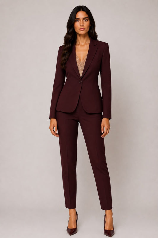 TAILLEUR BASIC BORDEAUX