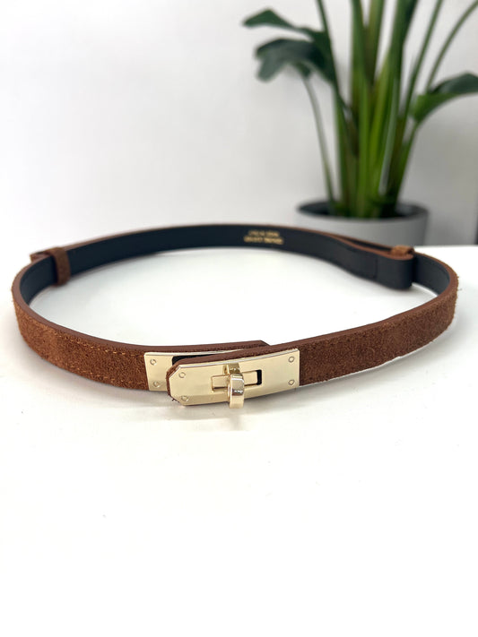 CINTURA PORTOFINO CAMOSCIO CUOIO