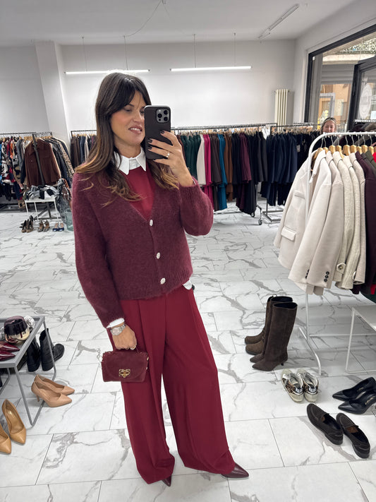 CARDIGAN MOHAIR BOTTONI GIOELLO