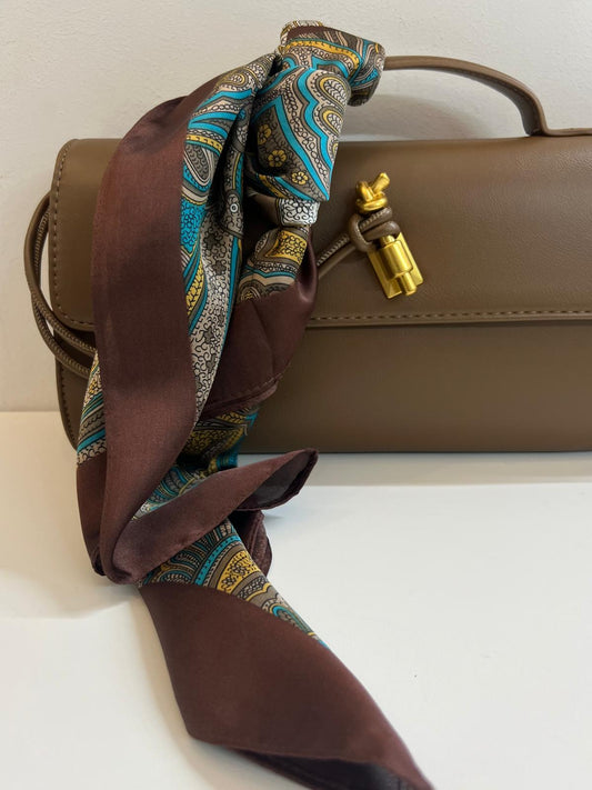 FOULARD ETRO MARRONE OTTANIO SABBIA