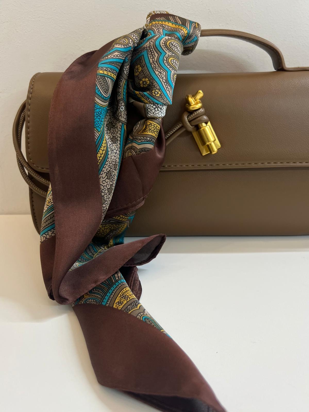 FOULARD ETRO MARRONE OTTANIO SABBIA
