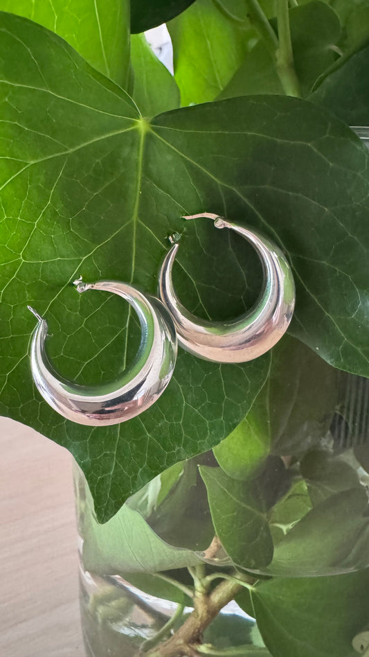 ORECCHINO CREOLA GRANDE ARGENTO 925