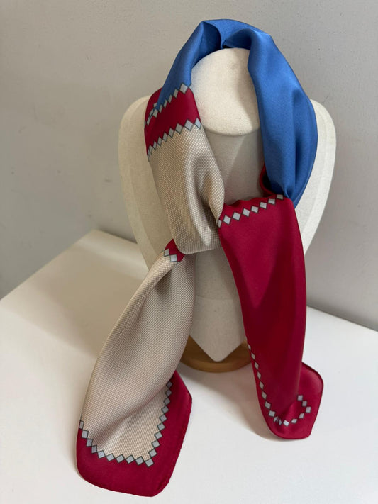 FOULARD ROMBO MAGENTA