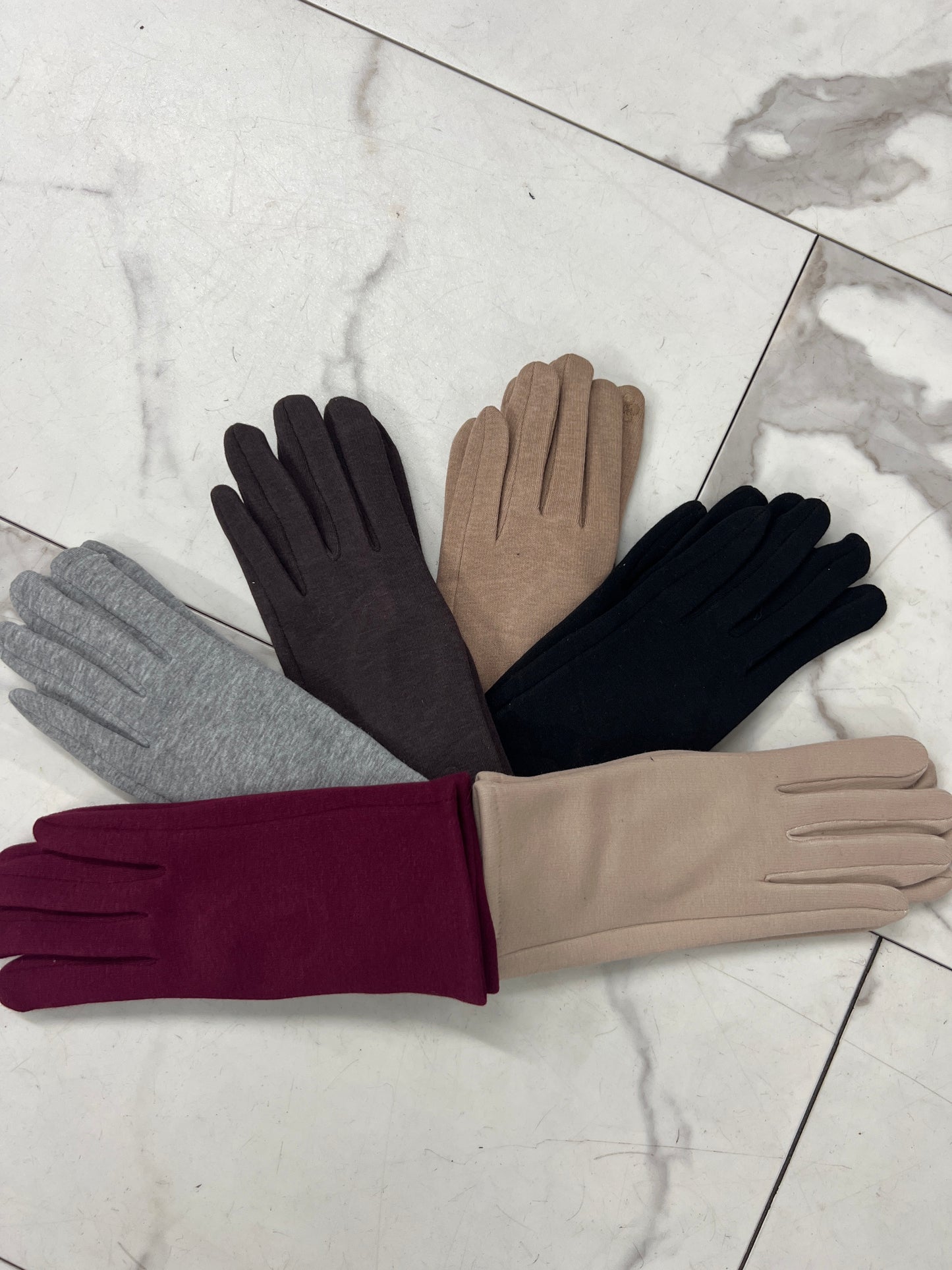 GUANTO BASIC sabbia/panna/bordeaux/nero/grigio/cioccolato