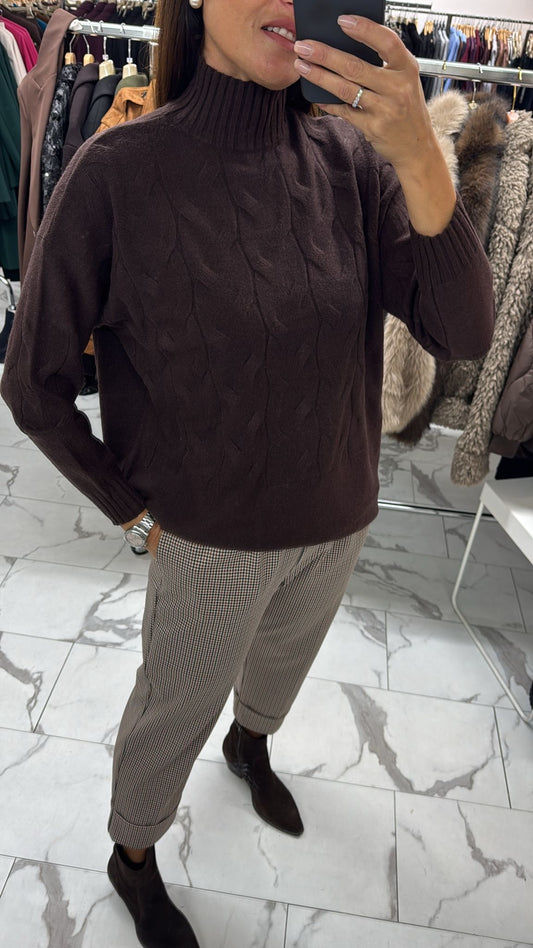 MAXI MAGLIA TRECCIA
