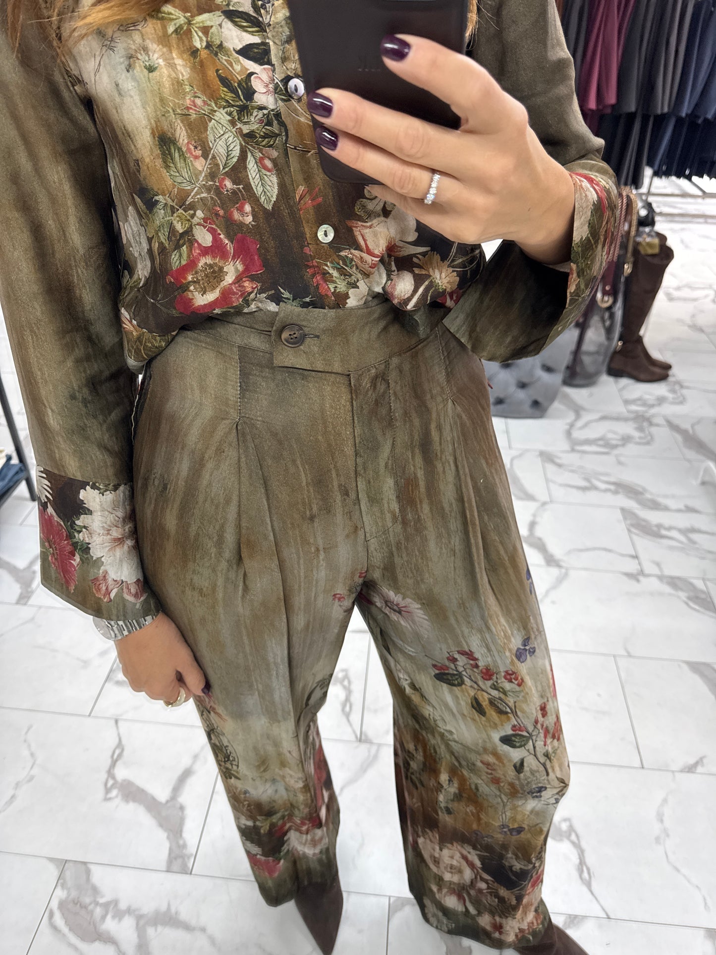 PANTALONE FANTASIA FIORI VICOLO