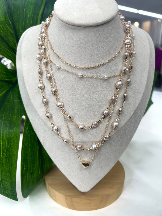 COLLANA PERLE CUORE