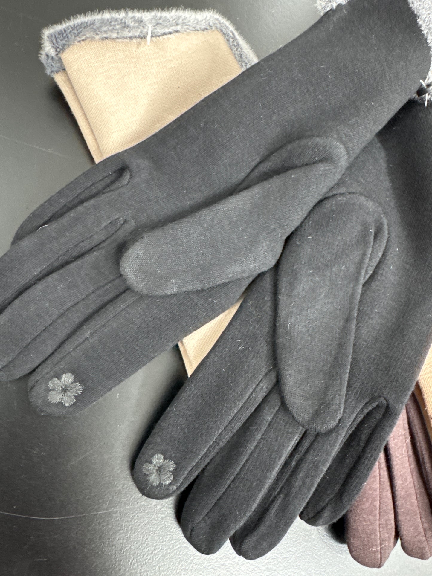 GUANTO BORDINO ECOPELLICCIA