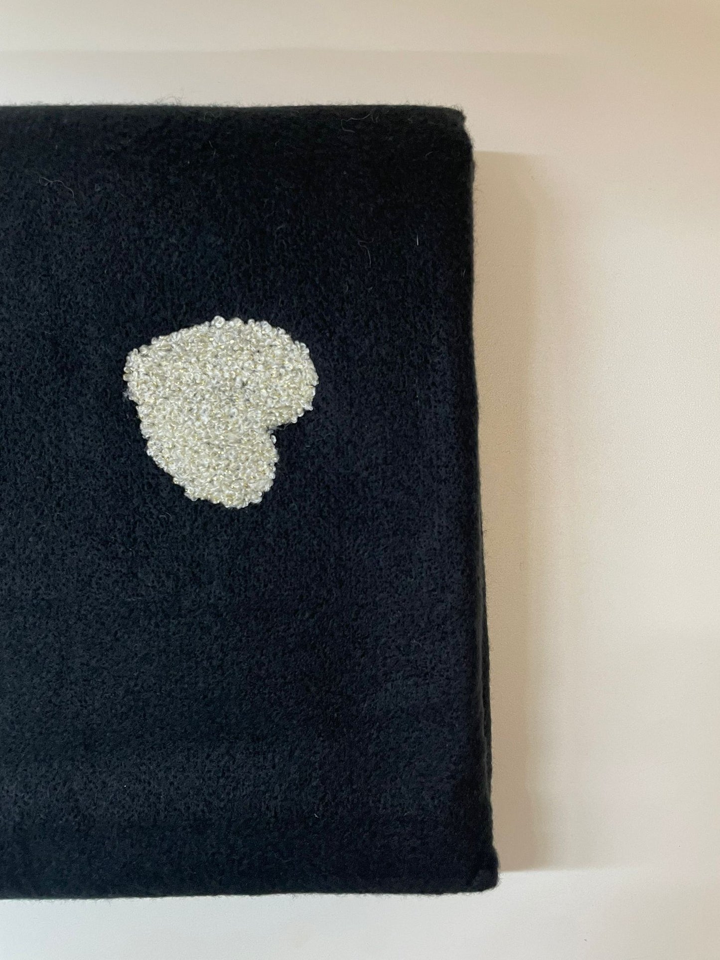 MAXI SCIARPA CUORI LUREX