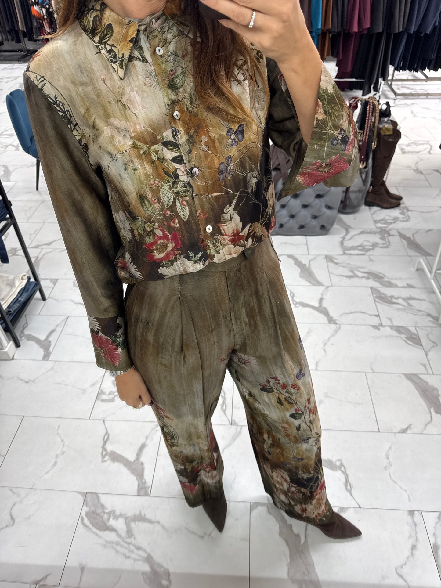 PANTALONE FANTASIA FIORI VICOLO