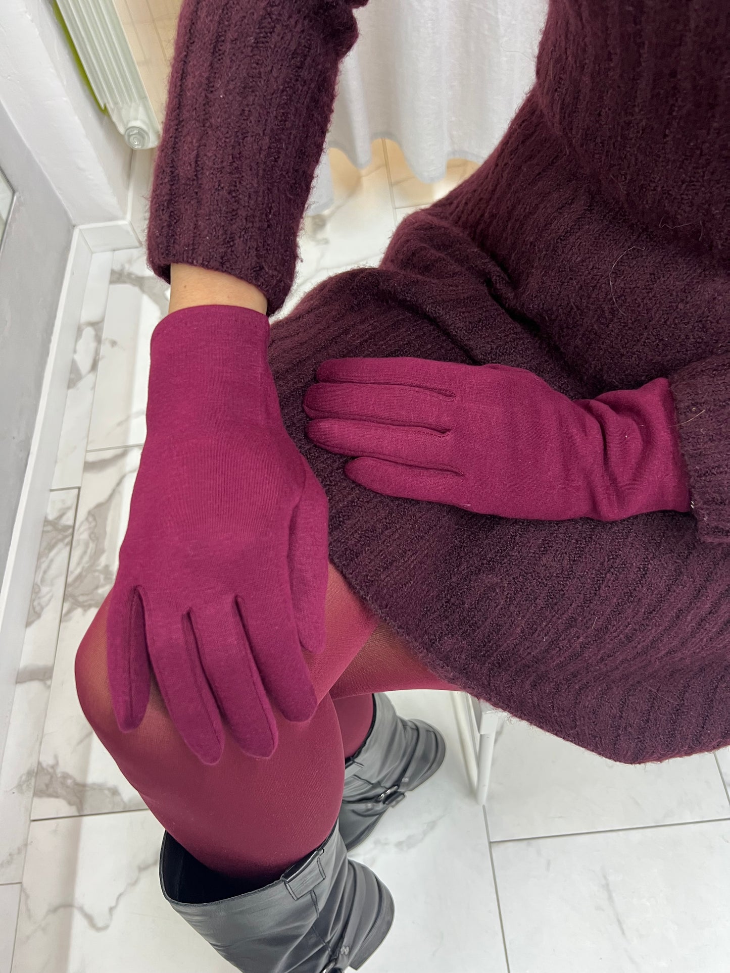 GUANTO BASIC sabbia/panna/bordeaux/nero/grigio/cioccolato