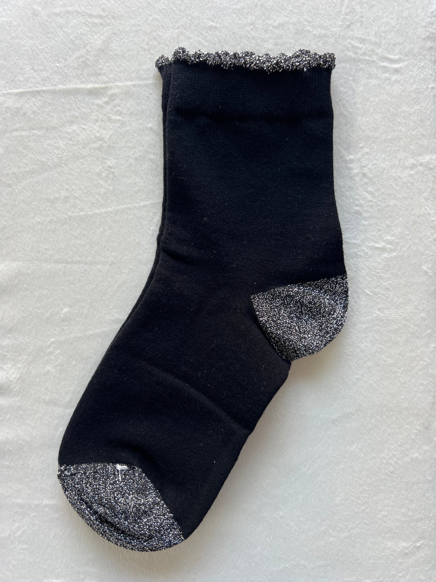 CALZINO FINITURE LUREX nero/grigio/bordeaux/blu
