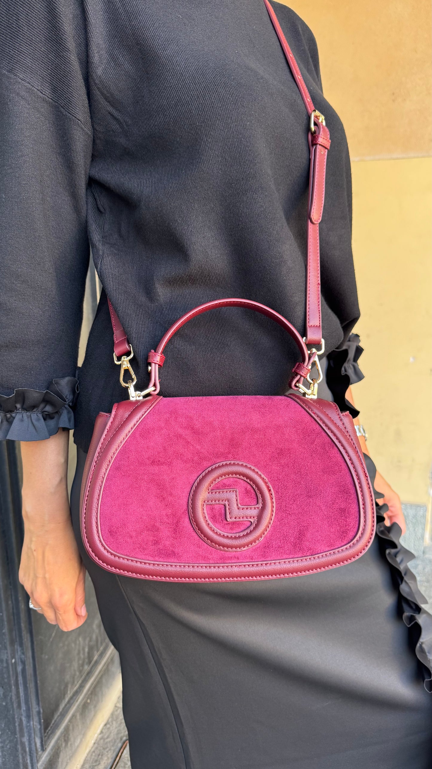 BORSA BLONDIE nera/verde/bordeaux/grigia