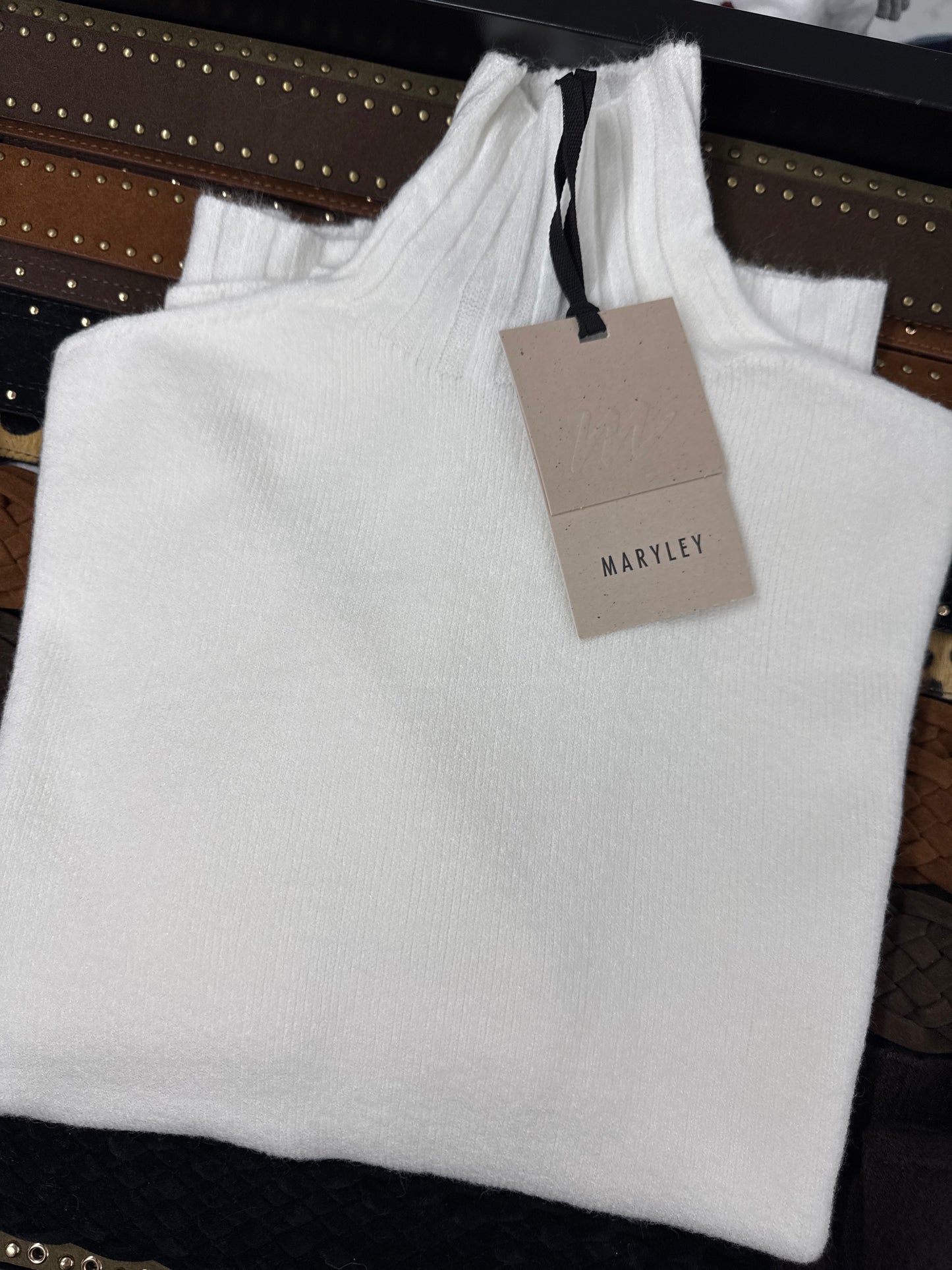 MAGLIONCINO LUPETTO SPACCO BIANCO