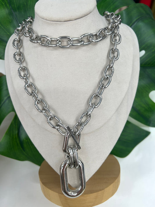 COLLANA CATENA DOPPIA ARGENTO