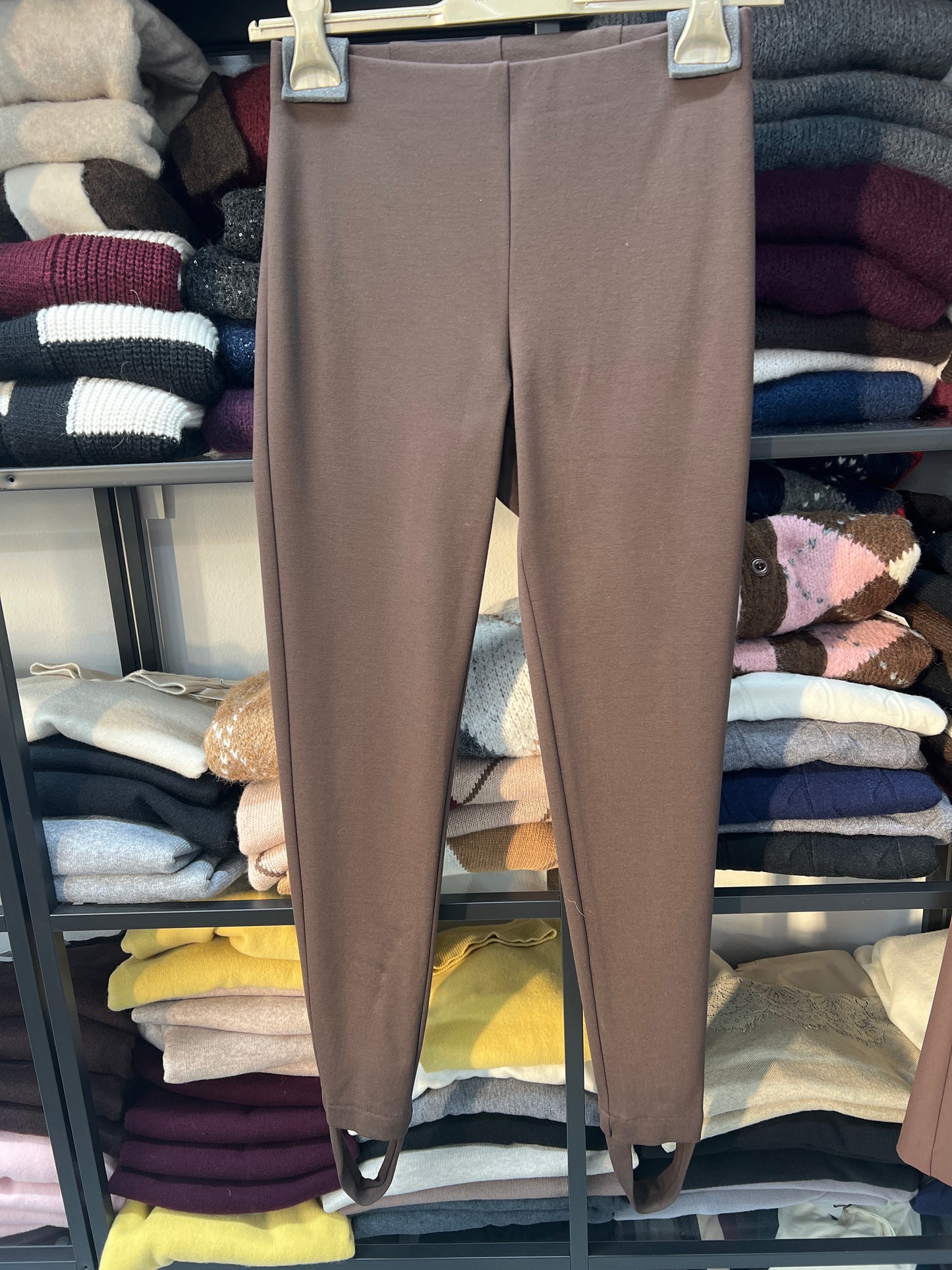 LEGGINS PUNTO MILANO CON GHETTA MARRONE