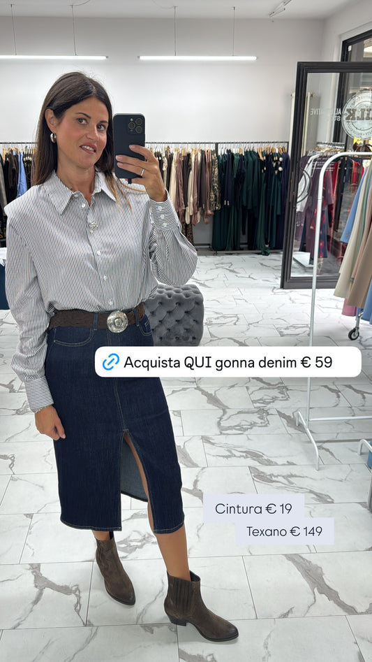 GONNA LONGUETTE JEANS