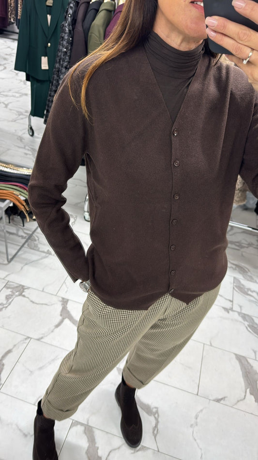 CARDIGAN BASIC grigio/panna/marrone/sabbia/blu/nero