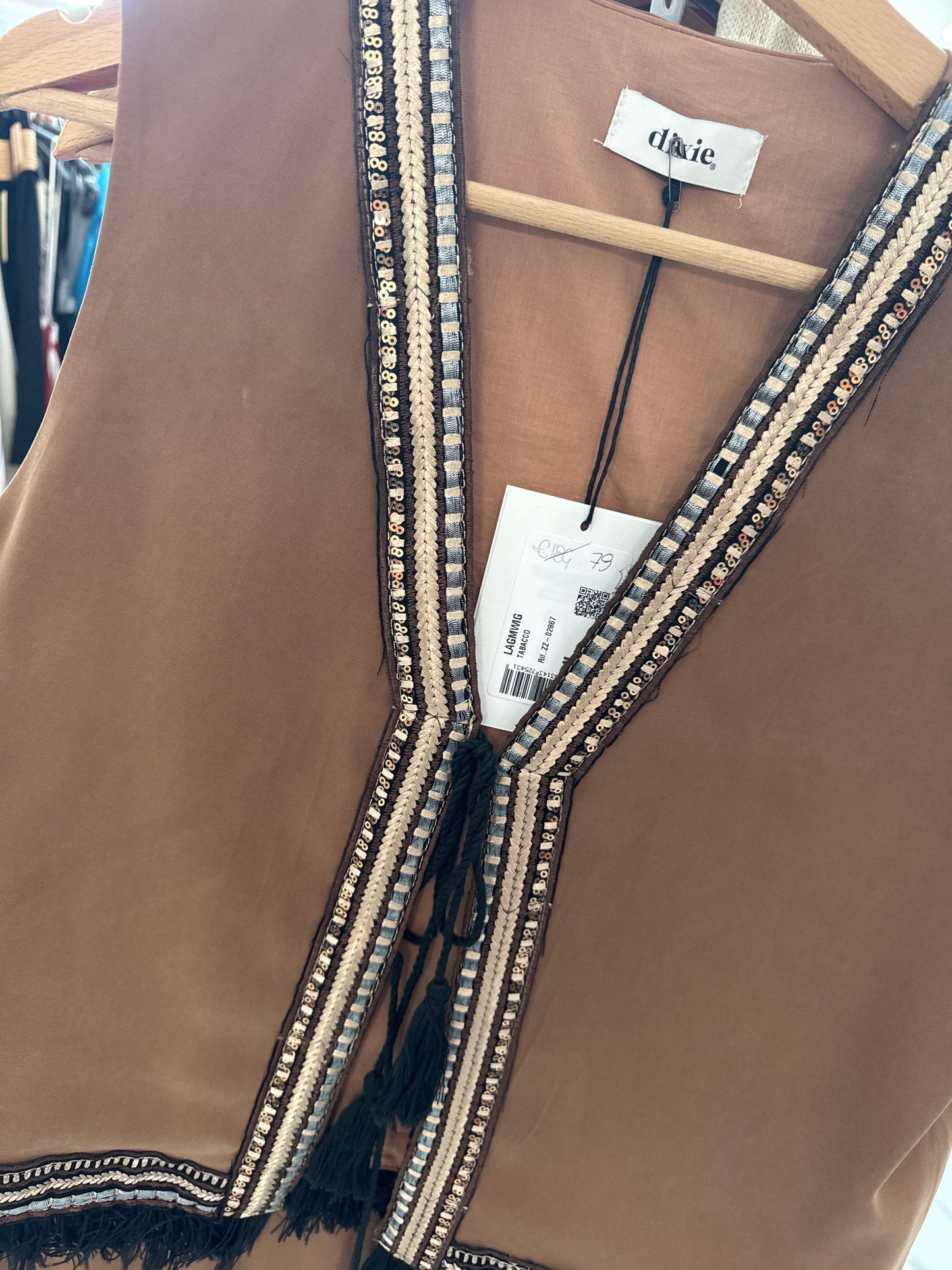 DIXIE COMPLETO GILET FRANGE PALAZZO TERRA