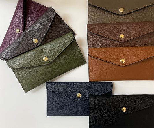 BUSTA PORTAFOGLIO IN PELLE