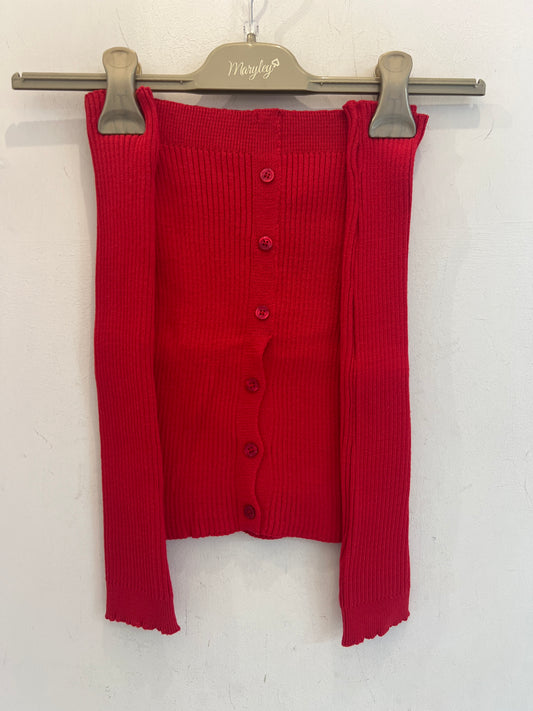 TOP MAGLIA MANICOTTI DIXIE