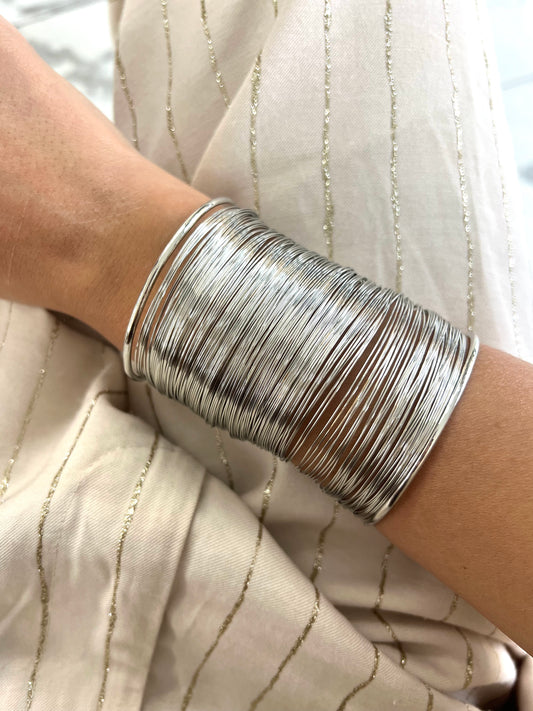 BRACCIALE FASCIA ALTO oro/argento