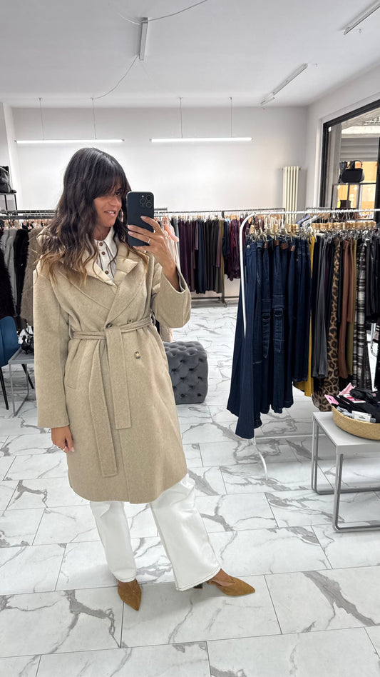 CAPPOTTO PIUMINO SABBIA