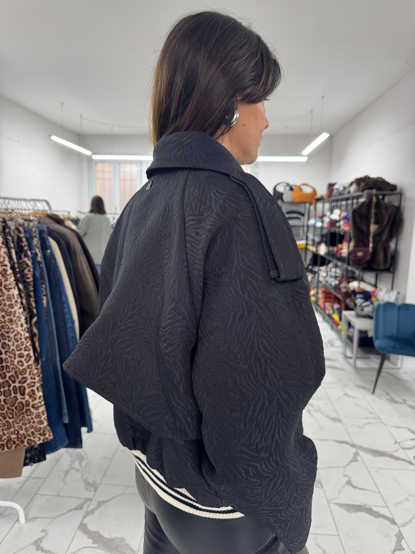 BOMBER TESSUTO DAMASCATO DIXIE