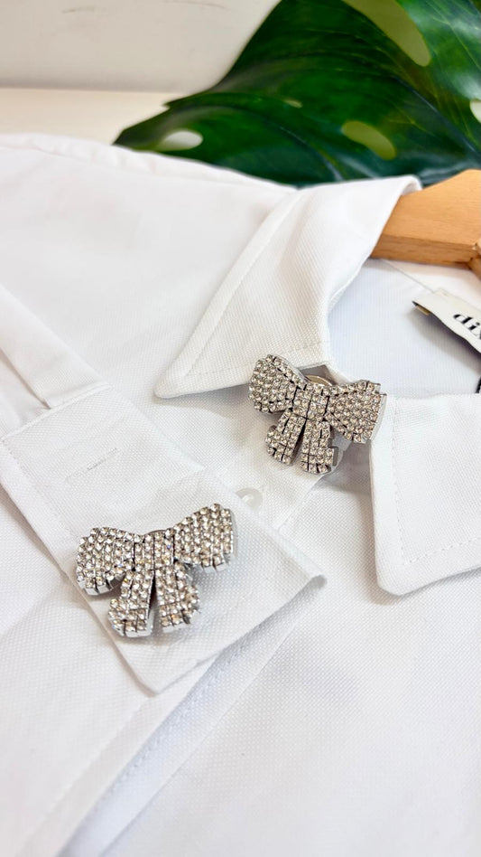 COPRI BOTTONE FIOCCO STRASS