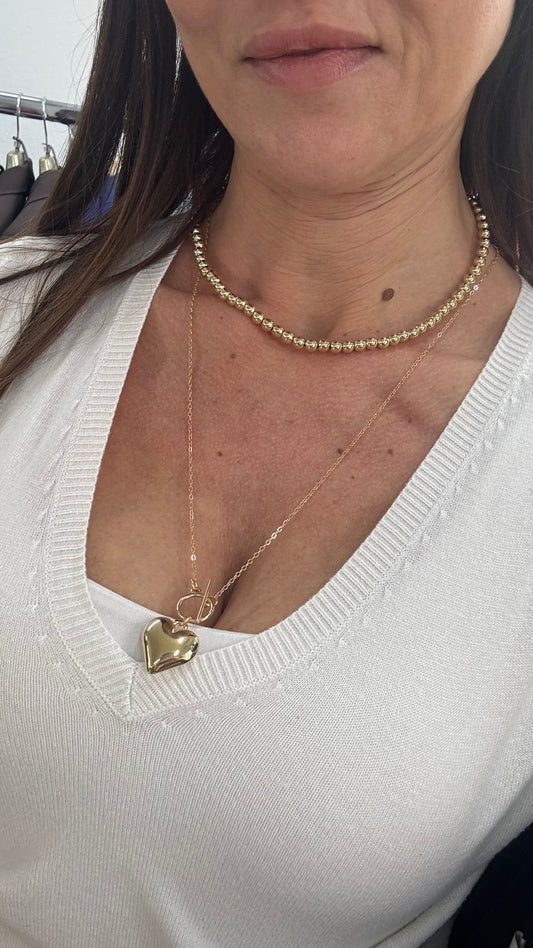 COLLANA DOPPIA CUORE
