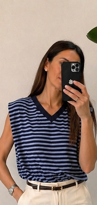 MAGLIA DONATELLA AZZURRA MORO