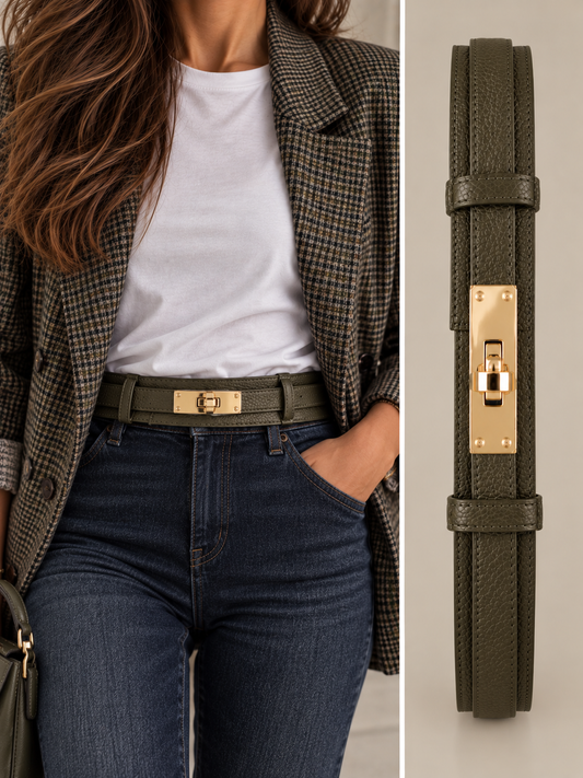 CINTURA FIRENZE VERDE MILITARE