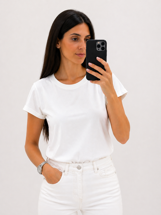 T-SHIRT SCATOLETTA BIANCA