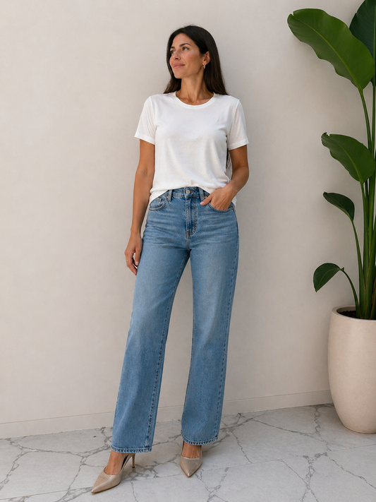 BLUSA VISCOSA BIANCA