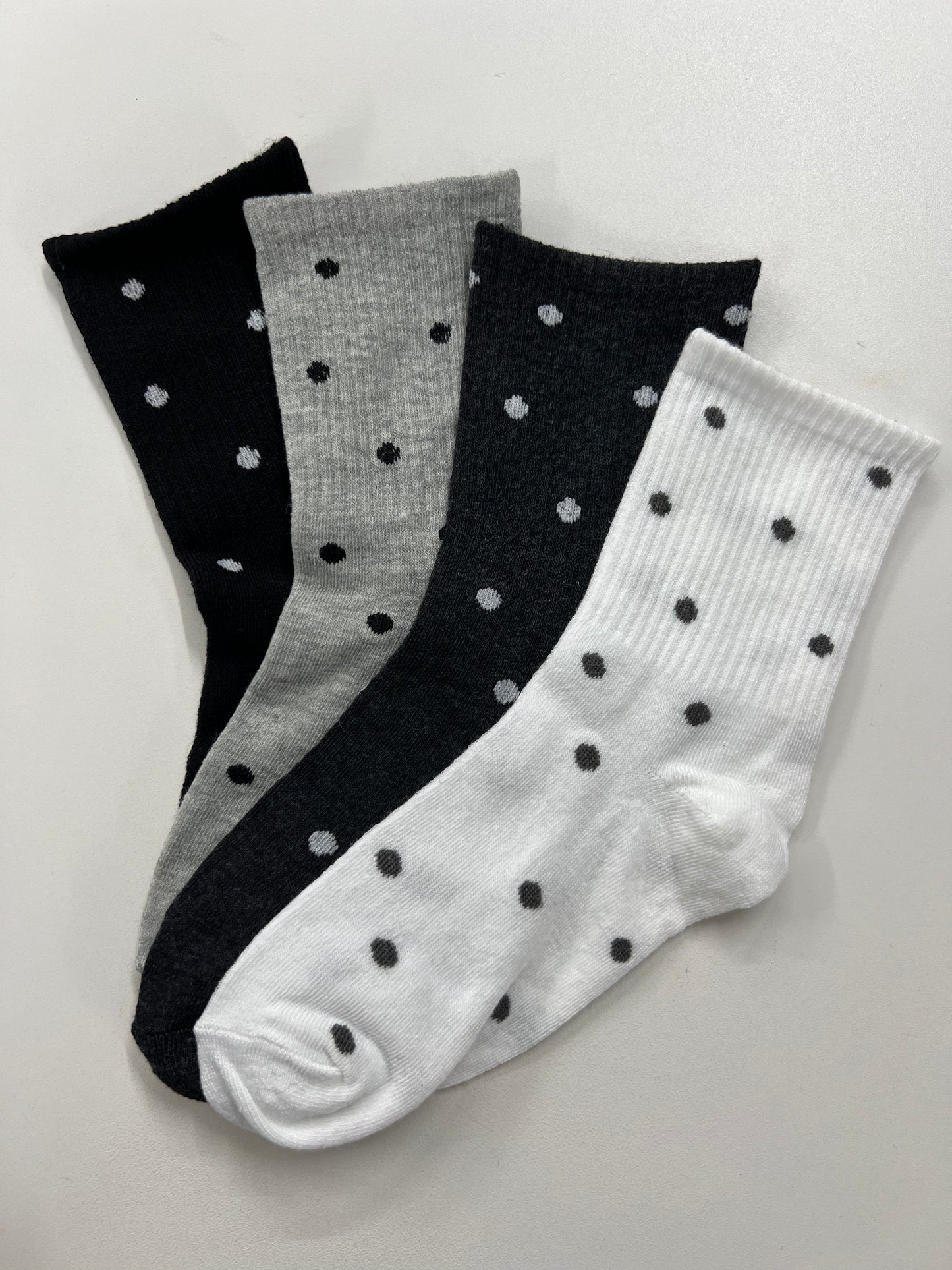 CALZINO CORTO POIS nero/grigio chiaro/ grigio scuro/ bianco