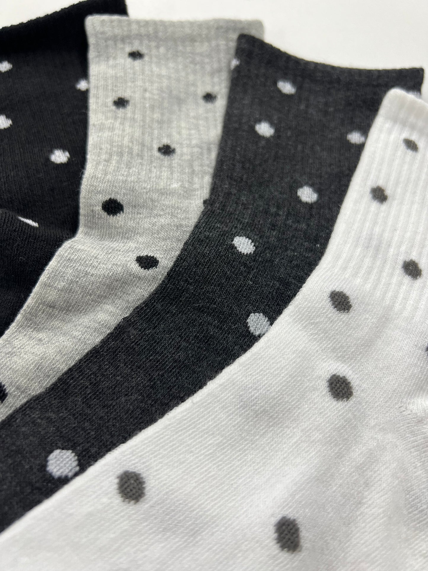 CALZINO CORTO POIS nero/grigio chiaro/ grigio scuro/ bianco