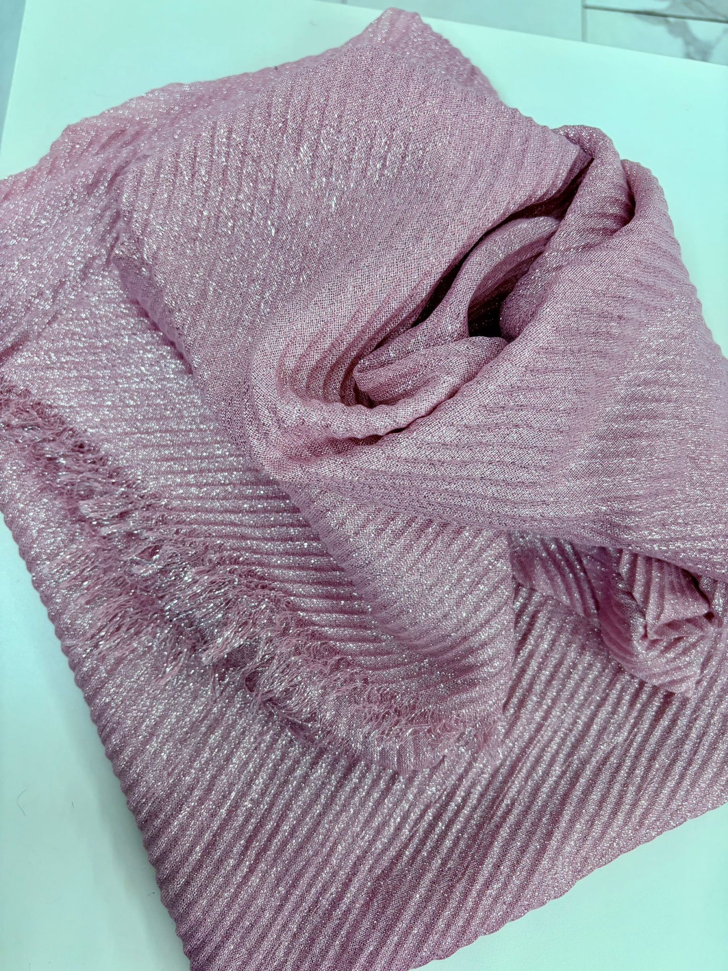 PASHMINA LUREX ROSA